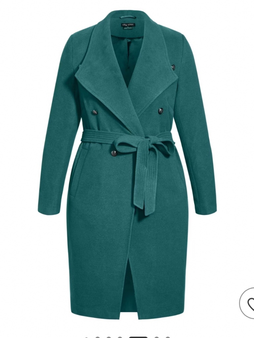 CITY CHIC | Sassy Military Coat - alpine